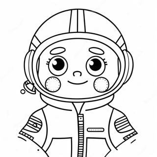 Cute Cartoon Pilot Coloring Page 66235-52424