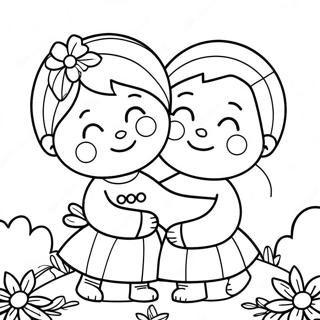 Heartwarming Love God Coloring Page 66255-52441