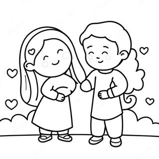 Heartwarming Love God Coloring Page 66255-52442