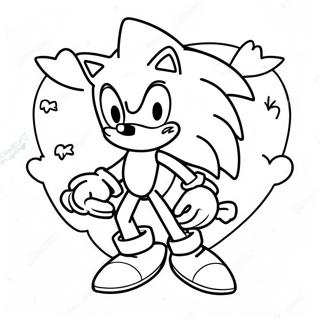 Sonic Valentinstag Ausmalbild 66274-52463