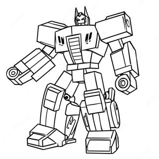 Colorful Lego Transformers In Action Coloring Page 66295-52468