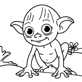 Gollum Coloring Pages