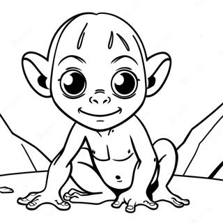 Gollum With Precious Coloring Page 66305-52475