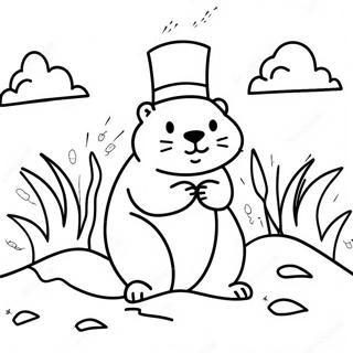 Groundhog Day Coloring Page 66334-52490