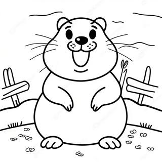 Groundhog Day Coloring Page 66334-52492