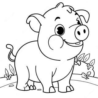 Porky Das Schwein Ausmalbild 66354-52507