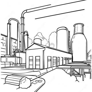 Factory Coloring Pages