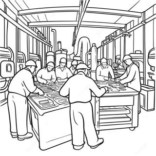 Factory Coloring Pages