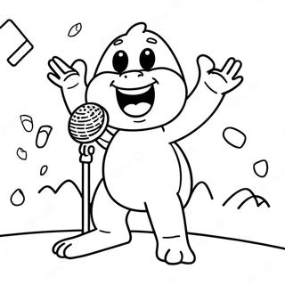 Nooshy Singing On Stage Coloring Page 66445-52583