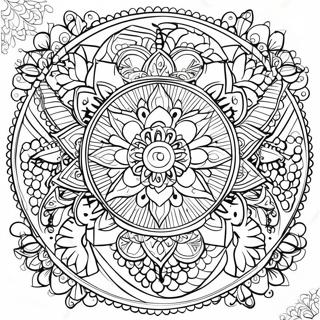 Adult Mandala Coloring Page 66454-52590