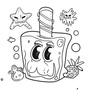 Stoner Spongebob Coloring Pages