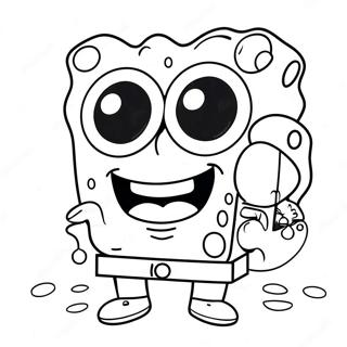 Chill Spongebob With Sunglasses Coloring Page 66495-52630