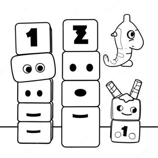 Numberblocks 11 Färgläggningssida 66504-52627