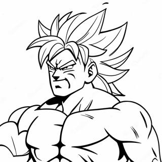 Broly Super Saiyan Coloring Page 6650-5289