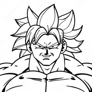 Broly Super Saiyan Coloring Page 6650-5290