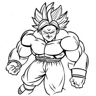 Broly Super Saiyan Coloring Page 6650-5291