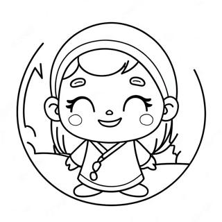 Cute Genya Character Coloring Page 66515-52645