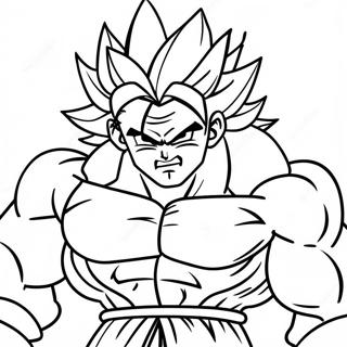 Broly In Battle Pose Coloring Page 6651-5294