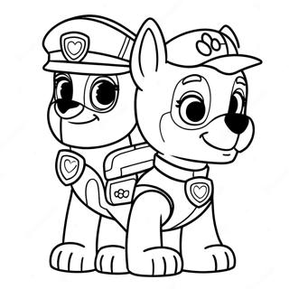 Paw Patrol Rex Boyama Sayfaları