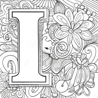 Letter L For Adults Coloring Pages