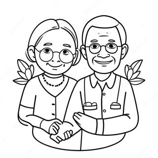 Grandparents Day Coloring Page 6660-5302