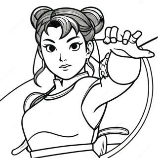 Pagini De Colorat Chun Li 66614-52701