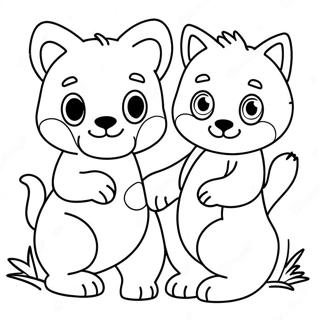 Matching Animals Coloring Page 66634-52718