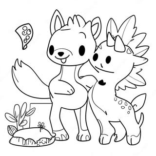 Matching Animals Coloring Page 66634-52720