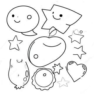 Matching Shapes Coloring Page 66635-52721