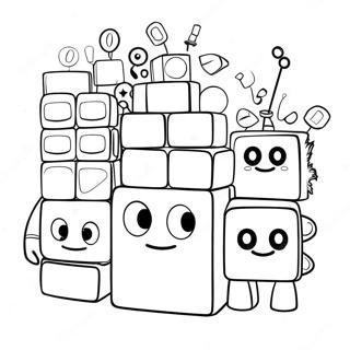 Numberblocks 1000 Coloring Pages