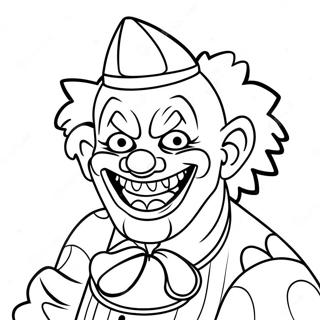 Icp Clown Character Coloring Page 66655-52741