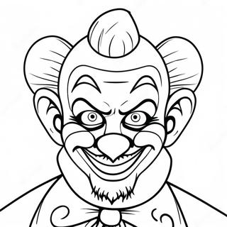 Icp Clown Character Coloring Page 66655-52743