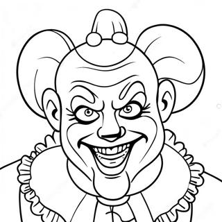 Icp Clown Character Coloring Page 66655-52744