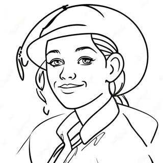 Self Portrait Template Coloring Pages