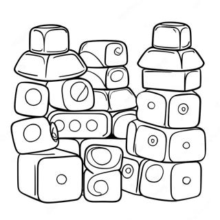 Colorful Duplo Blocks Coloring Page 66725-52810