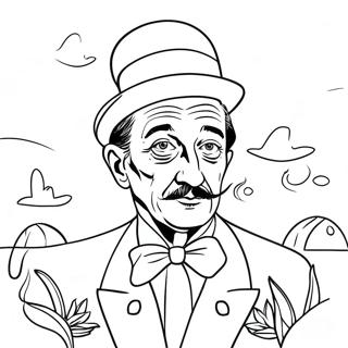 Salvador Dali Coloring Pages