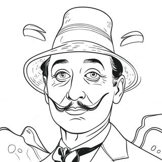 Salvador Dali Surrealist Artwork Coloring Page 66754-52831