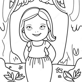 Naomi Lord In A Magical Forest Coloring Page 66825-52878