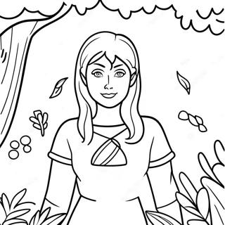 Naomi Lord In A Magical Forest Coloring Page 66825-52880