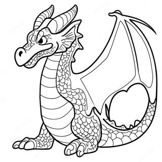 Fire Breathing Dragon Coloring Page 66855-52906