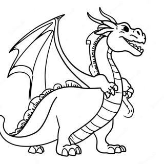 Fire Breathing Dragon Coloring Page 66855-52907