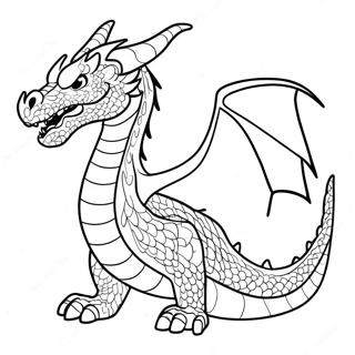 Fire Breathing Dragon Coloring Page 66855-52908