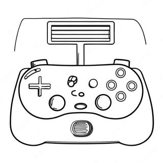 Vintage Game Controller Coloring Page 66945-52973