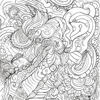 Scribbles And Ink Coloring Page 66994-53027