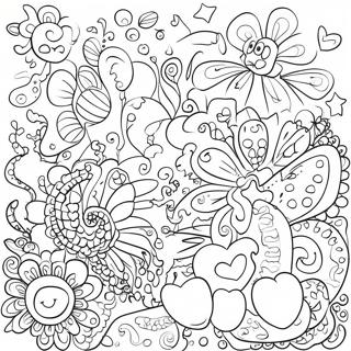 Whimsical Scribbles Coloring Page 66995-53006