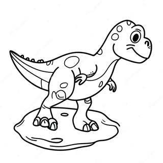 Dinosaur Footprint Coloring Page 67004-53014