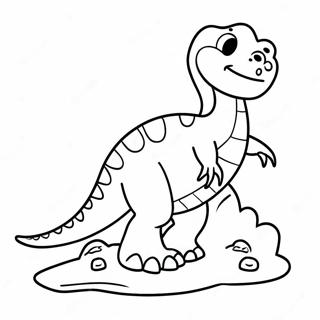 Dinosaur Footprint Coloring Page 67004-53016