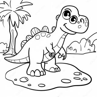 Large Dinosaur Footprint Coloring Page 67005-53021