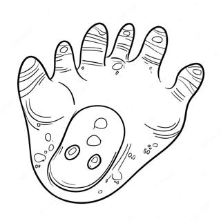 Large Dinosaur Footprint Coloring Page 67005-53022