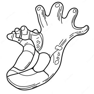 Large Dinosaur Footprint Coloring Page 67005-53023